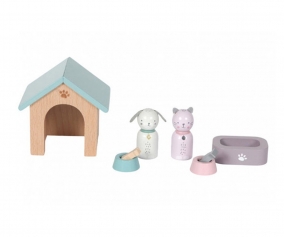 Set de Mascotas para Casa De Muecas Little Dutch