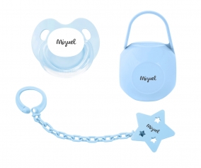 Pack Regalo Beb Bsico Azul Personalizable