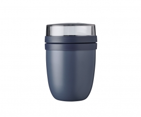 Nordic Denim Ellipse Insulated Lunch Pot