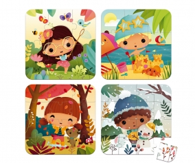 Maleta 4 Puzzles 4 Estaciones