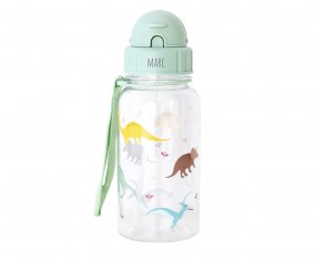 Botella Plstico Dinosaurios Personalizable