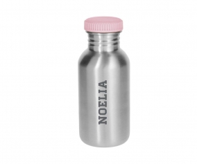 Botella Acero Bsica Rosa Personalizable 500ml