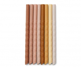 Pack 8 Cannucce Silicone Zoe Rose Multi Mix