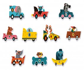 Puzzle Do Coches de Carrera