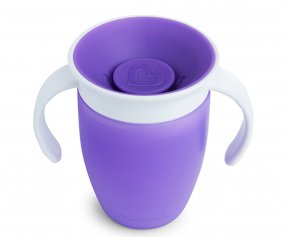 Taza Antigoteo con Asas Miracle 360 Lila 200ml