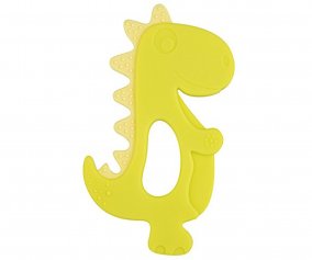 Mordedor de Silicona Dinosaurio Amarillo