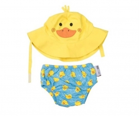 Fralda de Banho + Chapu Pato