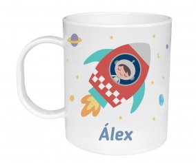 Taza de Plstico Personalizada Espacio