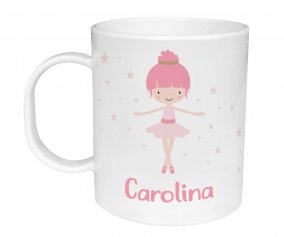 Taza de Plstico Personalizada Bailarina