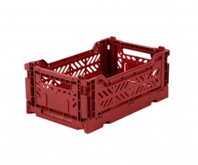 Lillemor Folding Crate Mini Tile Red