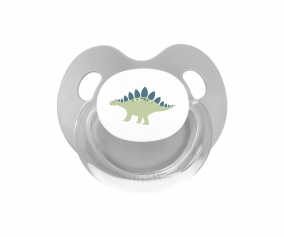 Chupeta Retro Dinossauro Cinza