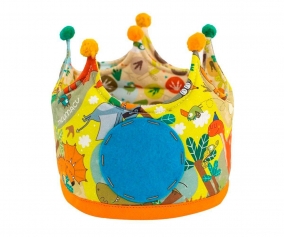 Corona Reversible Dinosaurios Naranja