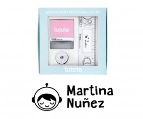 Sello Personalizado Astronauta +  Cinta Blanca para Ropa Oscura