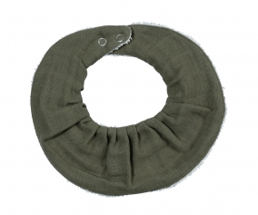 Ruffle Bandana Bib Olive
