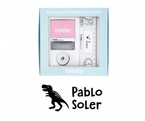 Timbro per tessuti Personalizzato T-Rex + Nastro Capi Scuri