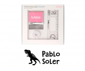 Timbro per tessuti Personalizzato T-Rex + Nastro Capi Scuri