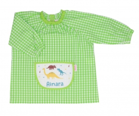 Babi con Bolsillo Central Dinosaurios Verde Personalizado