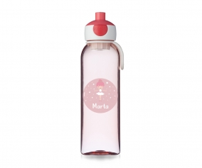 Personalised Campus Pop-Up Drinking Bottle Pink Ballerina 500ml