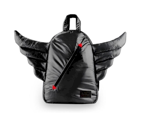 Mini Mochila Wings Negra