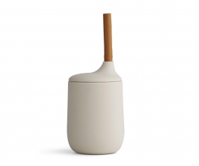 Vaso de Silicona con Pajita Ellis Sandy/Mustard Mix