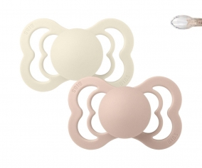 2 Chupetas BIBS Supreme Blush/Ivory Silicone