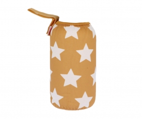 Personalised Mustard Star Neoprene Cover 500ml