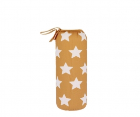 Personalised Mustard Stars Neoprene Cover 750ml