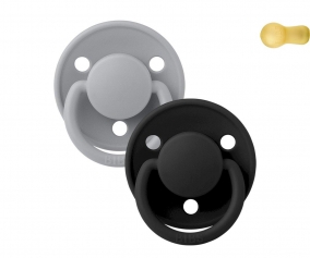 2 BIBS Soothers De Lux Cloud/Black