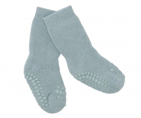 Dusty Blue Non-Slip Socks