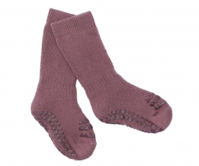 Misty Plum Non-Slip Socks