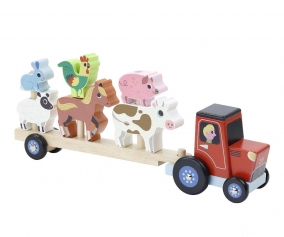 Tractor con Animales Apilables