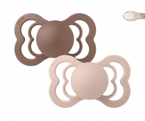 2 Chupetes BIBS Supreme Woodchuck/Blush Silicona