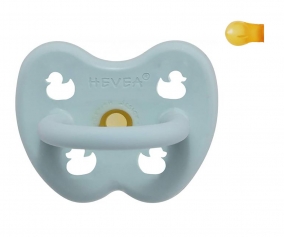 Chupeta Borracha Hevea Round 
Baby Blue 0-3m 