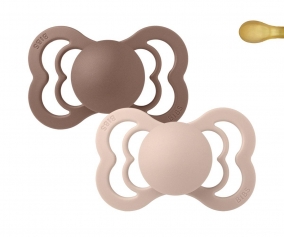 2 Chupetes BIBS Supreme Woodchuck/Blush Ltex