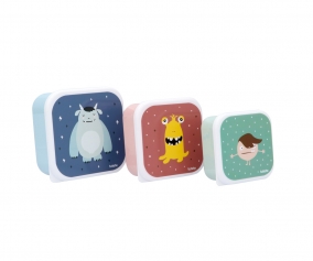 3 Cajas Almuerzo Little Monsters
