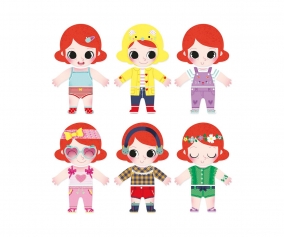 6 Puzzle Legno Lola