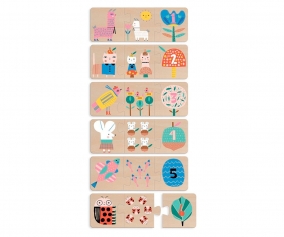 6 Puzzle Legno Trio Mom-Baby