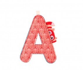 Fabric Letter A Lilliputiens Alice