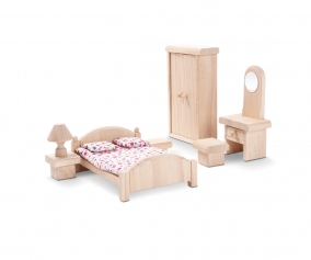 Dormitorio Clsico para Casa de Muecas