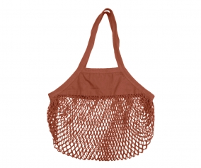 Borsa a Rete Organica Shopper Terracotta Personalizzabile