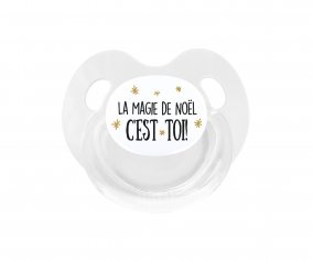Sucette Retro Blanc La Magie de Nol, toiles