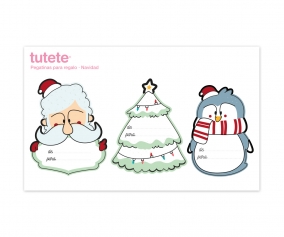 3 Christmas Stickers for Christmas Gifts Santa Claus-2