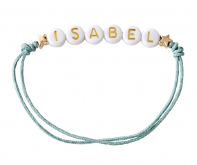 Bracelet toiles Dores Personnalisable Menthe