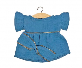 Completino Bambole Minikane Daisy Azzurro/Dorato