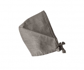 Cappellino Rotondo Bambole Minikane Lino Taupe