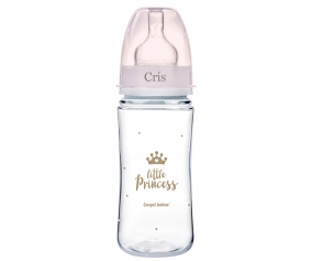 Anti-colic Personalised Baby Bottle Royal Baby Pink 240ml