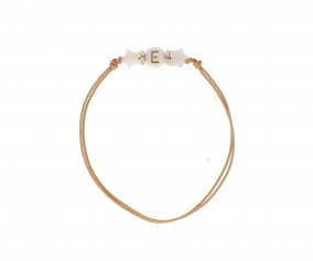 Personalised Bracelet 1 Initial Camel