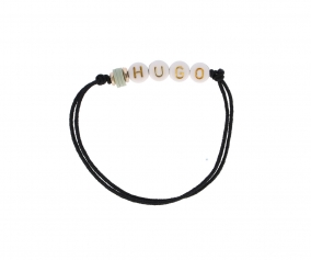 Personalised Black Bumper Bracelet