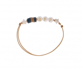 Bracelet 3 Initiales Personnalis Camel