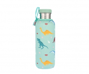 Personalised Steel Bottle with Dinosaurs Neoprene Cover 750ml